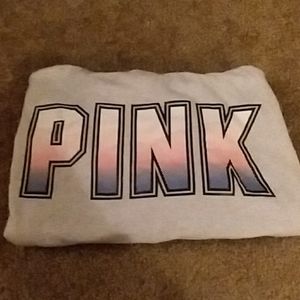 Vs Pink grey hooded zip up jacket